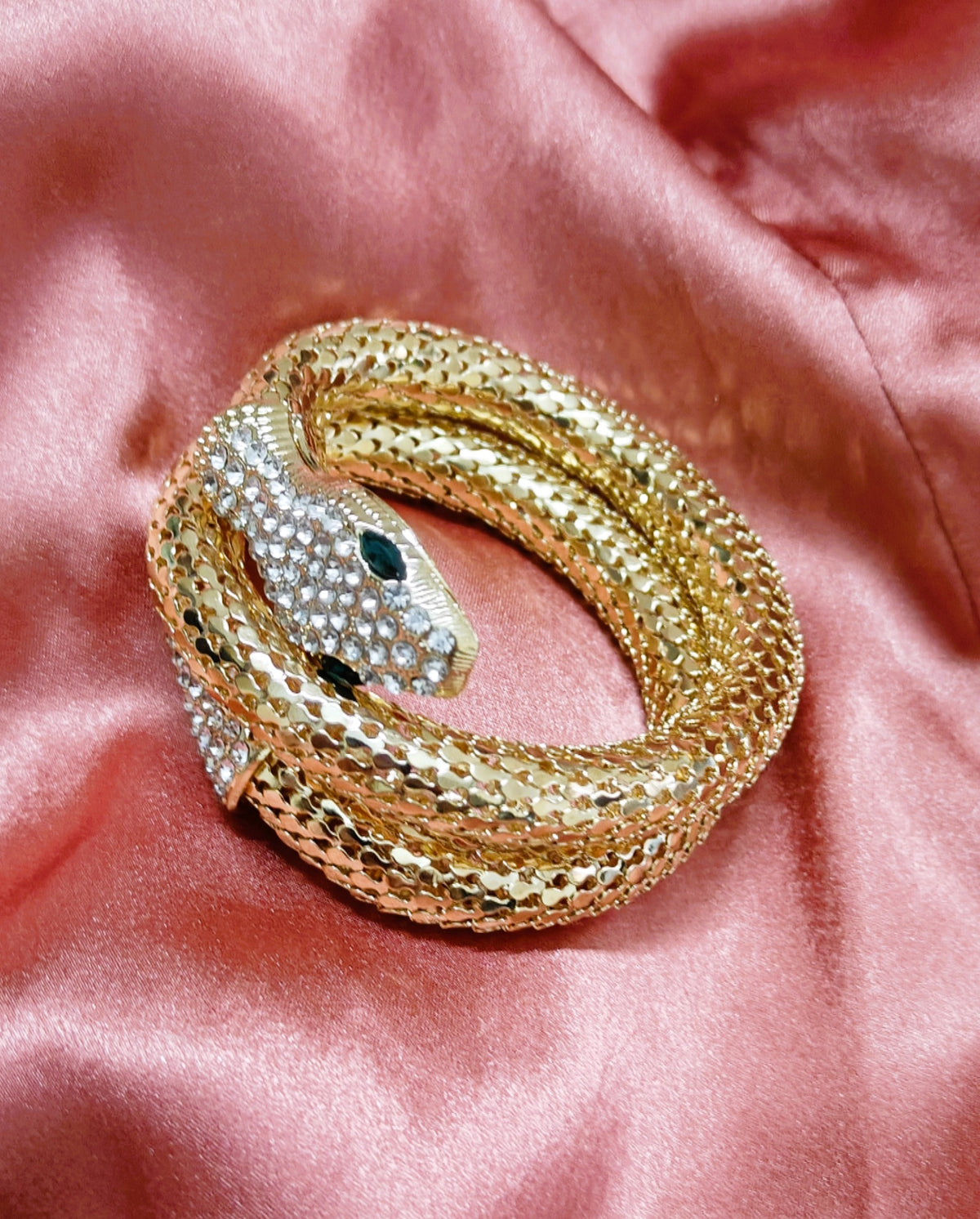 Classy Gold plated Snake Bracelet