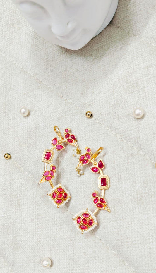 Kundan Kashmiri Karnphool/Ear Cuff for Women