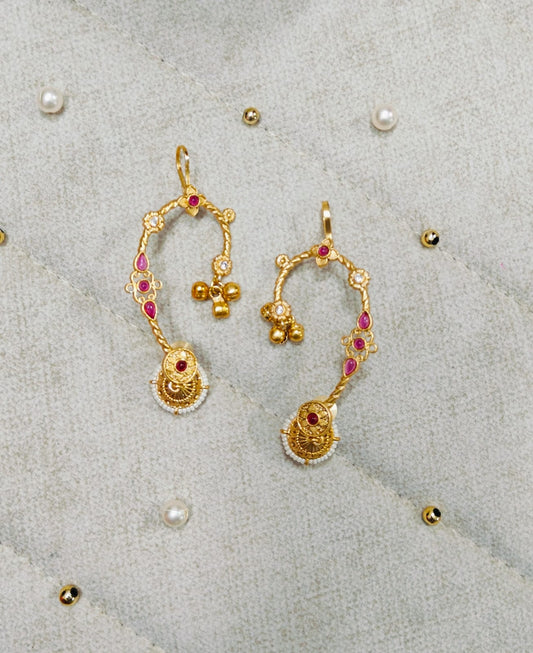 Kundan Karnaphool  TraditionalEarcuffs